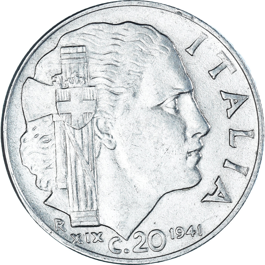 Coin, Italy, 20 Centesimi, 1941