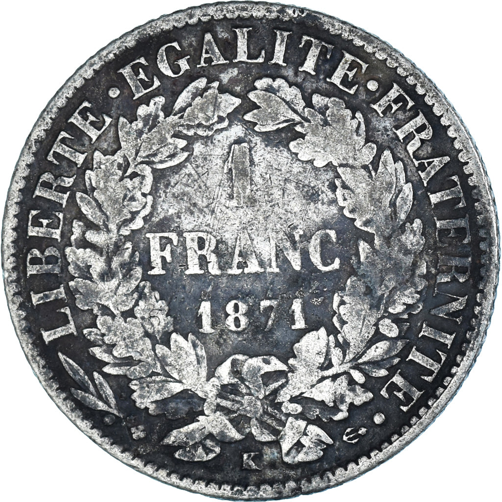 Moneta, Francia, Franc, 1871