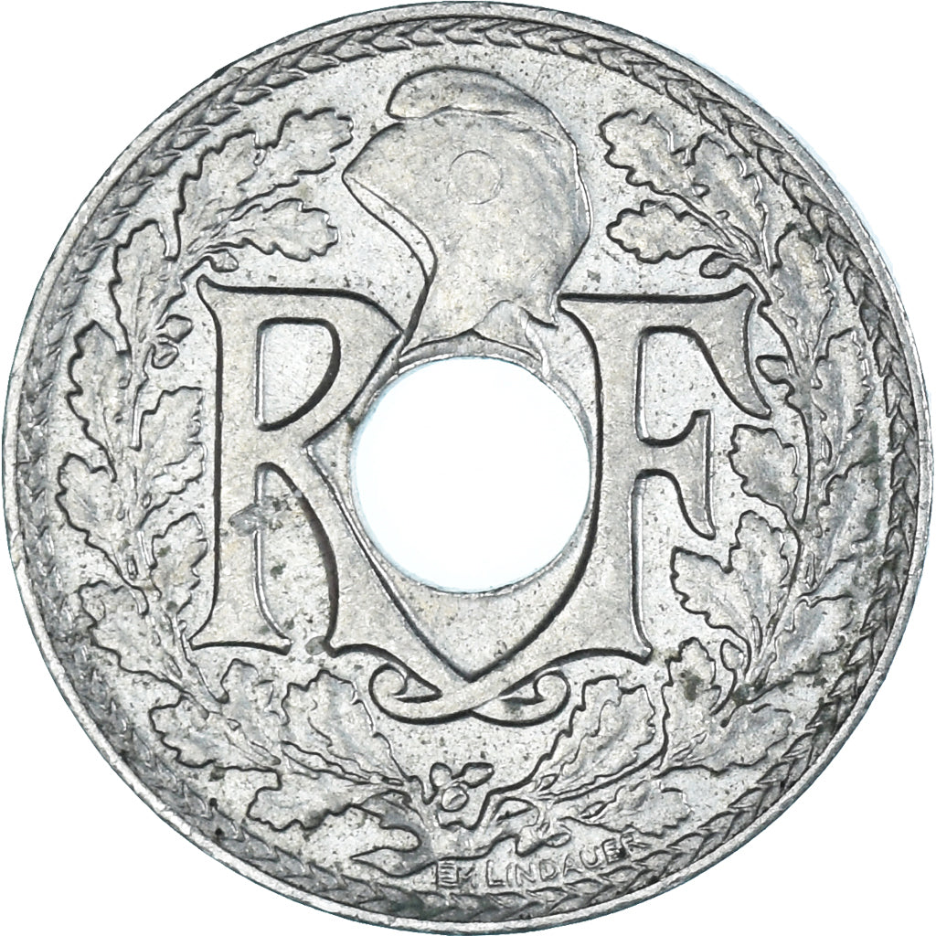 Moeda, França, 5 Centimes, 1937