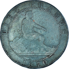 Coin, Spain, 10 Centimos, 1870