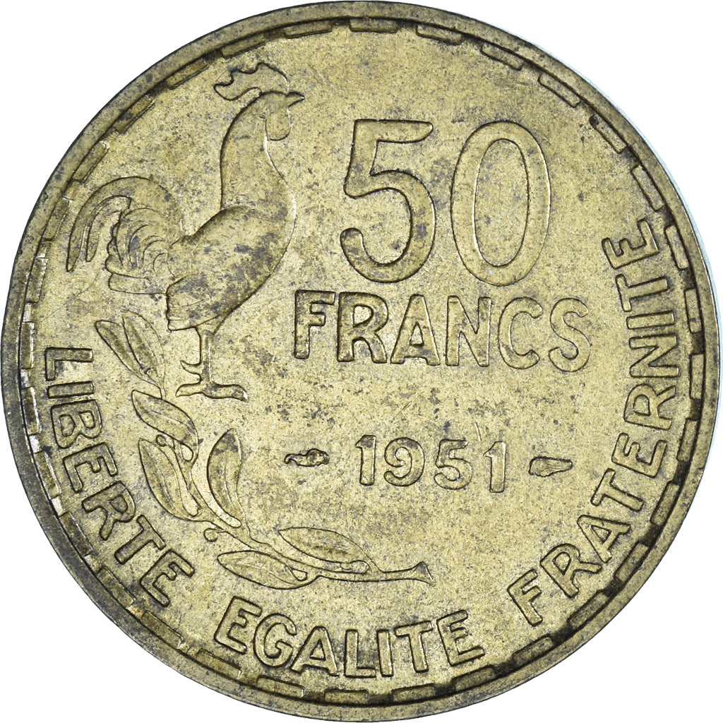 Coin, France, 50 Francs, 1951