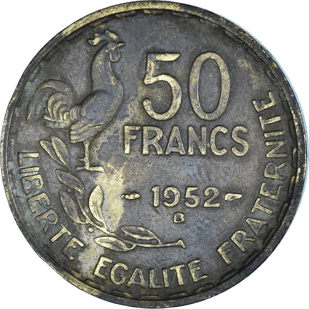 Moneta, Francia, 50 Francs, 1952