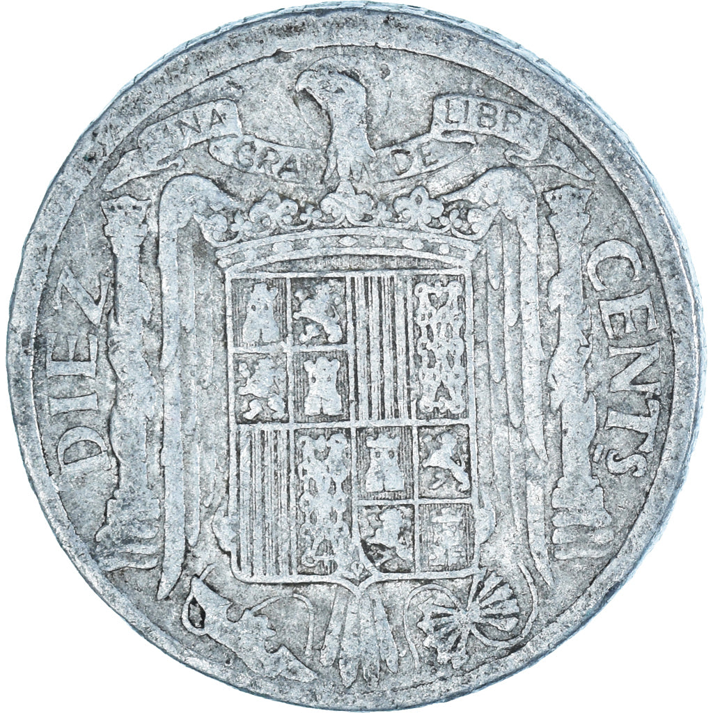 Monnaie, Espagne, 10 Centimos, 1941