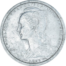 Coin, French West Africa, 2 Francs, 1948