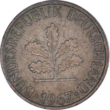 Munten, Duitsland, Pfennig, 1967