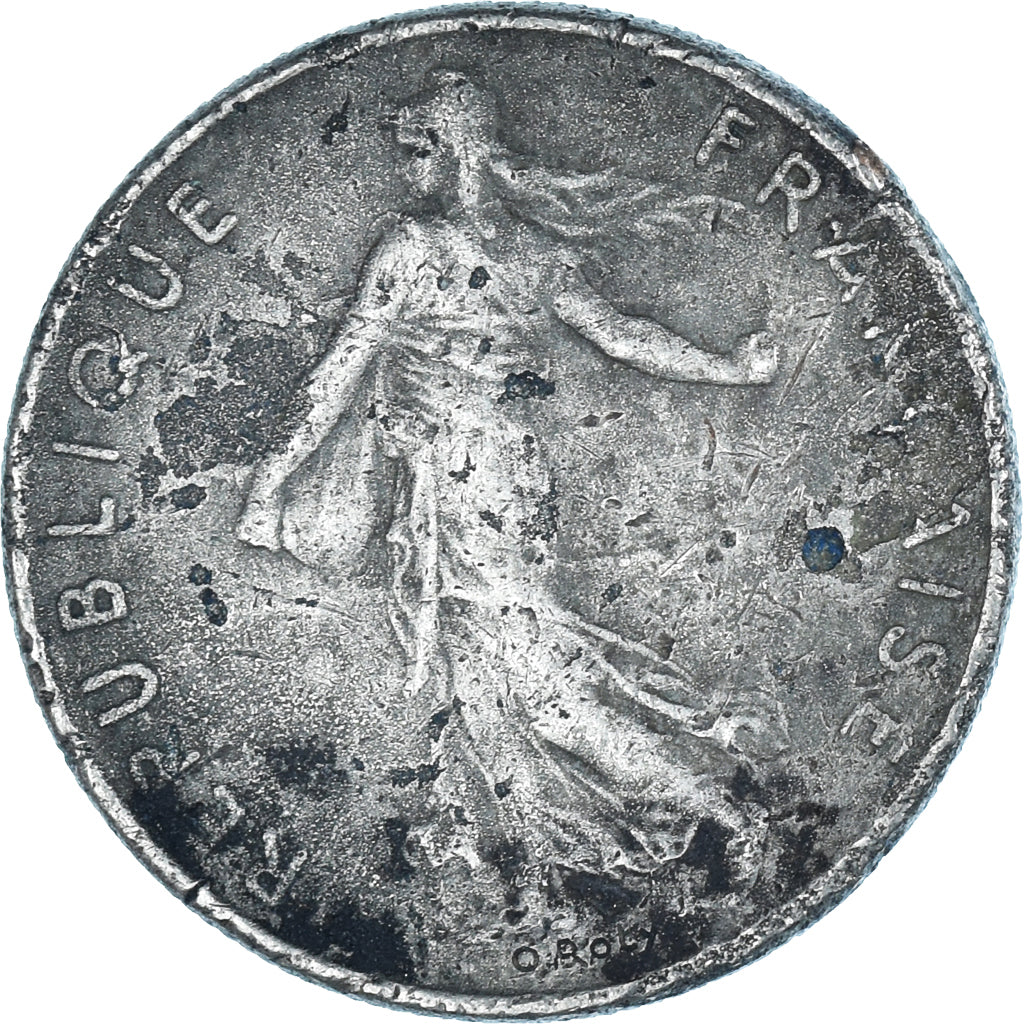 Coin, France, 1/2 Franc, 1985