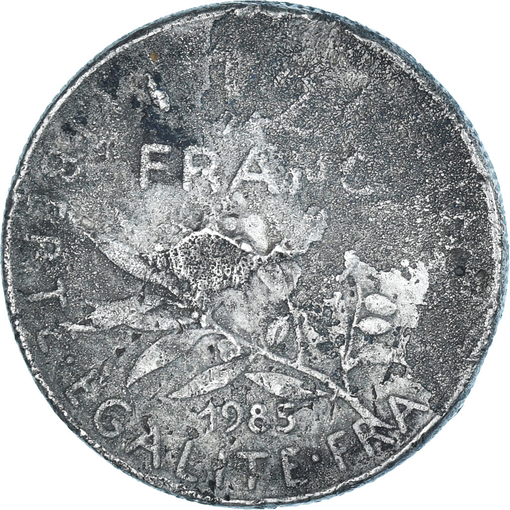 Coin, France, 1/2 Franc, 1985