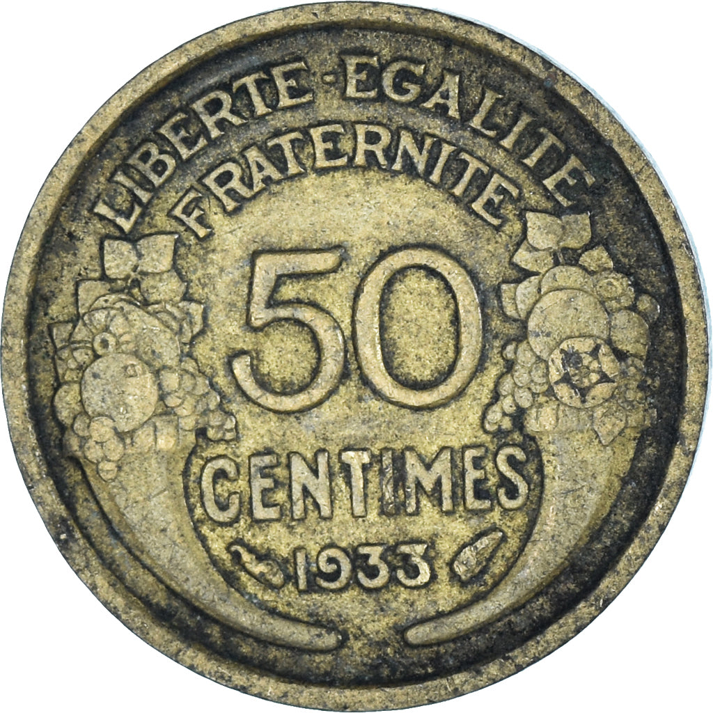 Monnaie, France, 50 Centimes, 1933
