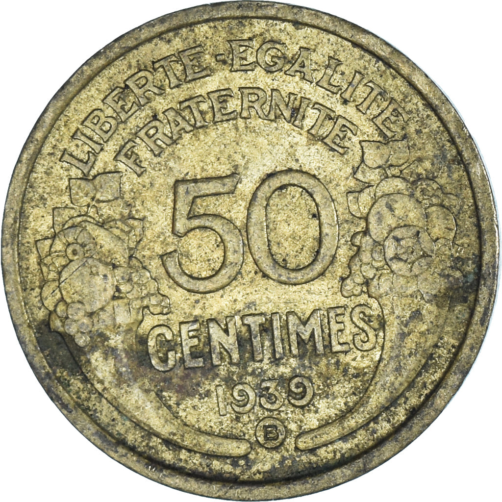 Coin, France, 50 Centimes, 1939