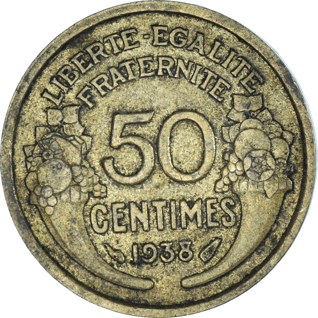Münze, Frankreich, 50 Centimes, 1938