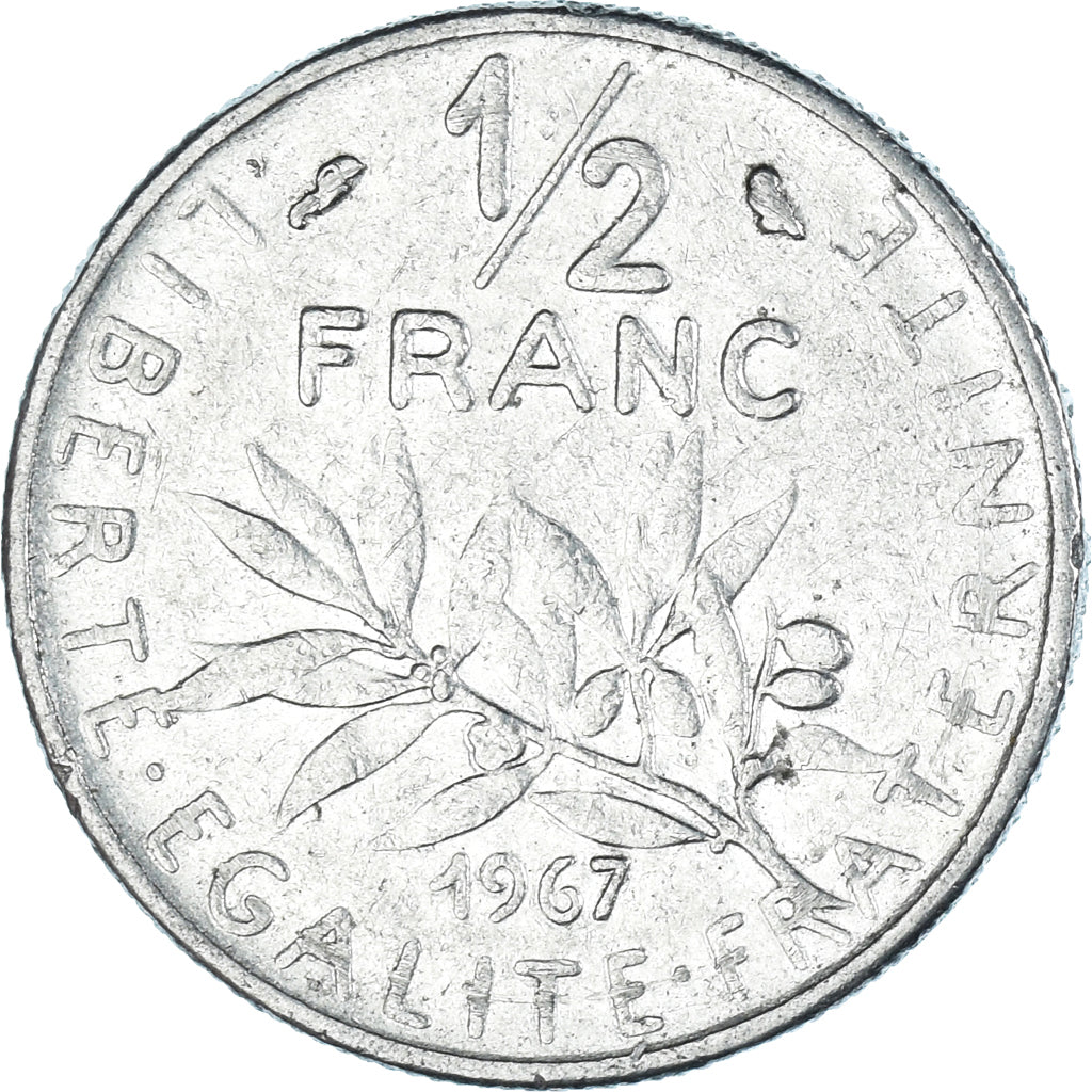 Coin, France, 1/2 Franc, 1967