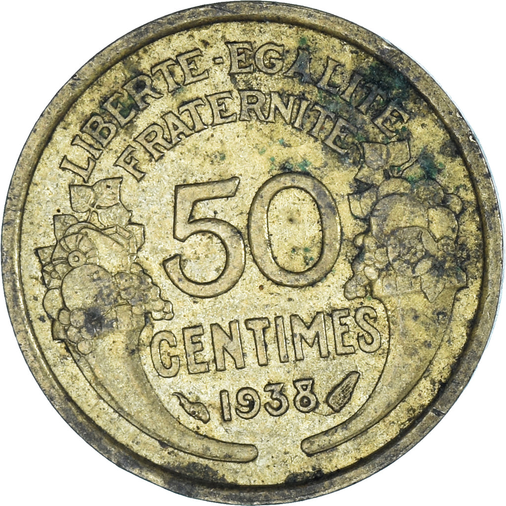 Coin, France, 50 Centimes, 1938