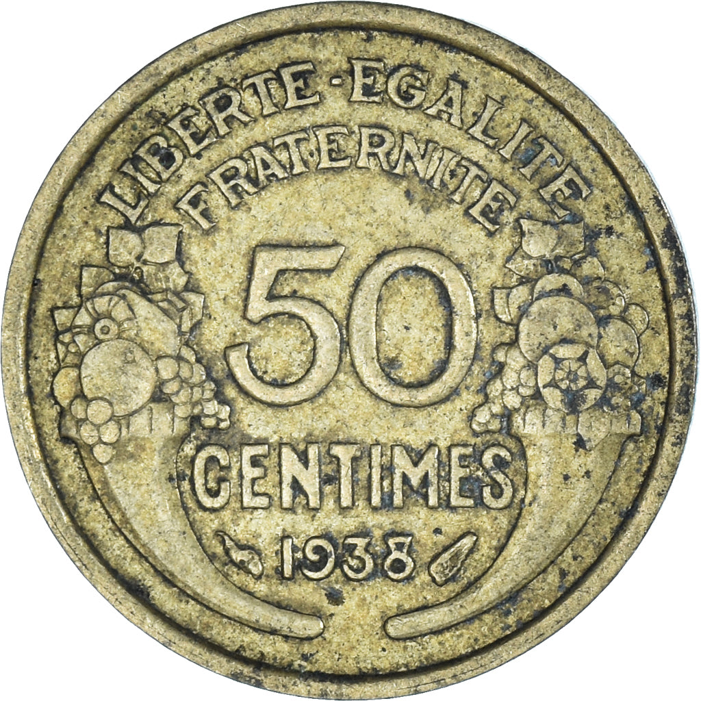 Coin, France, 50 Centimes, 1938