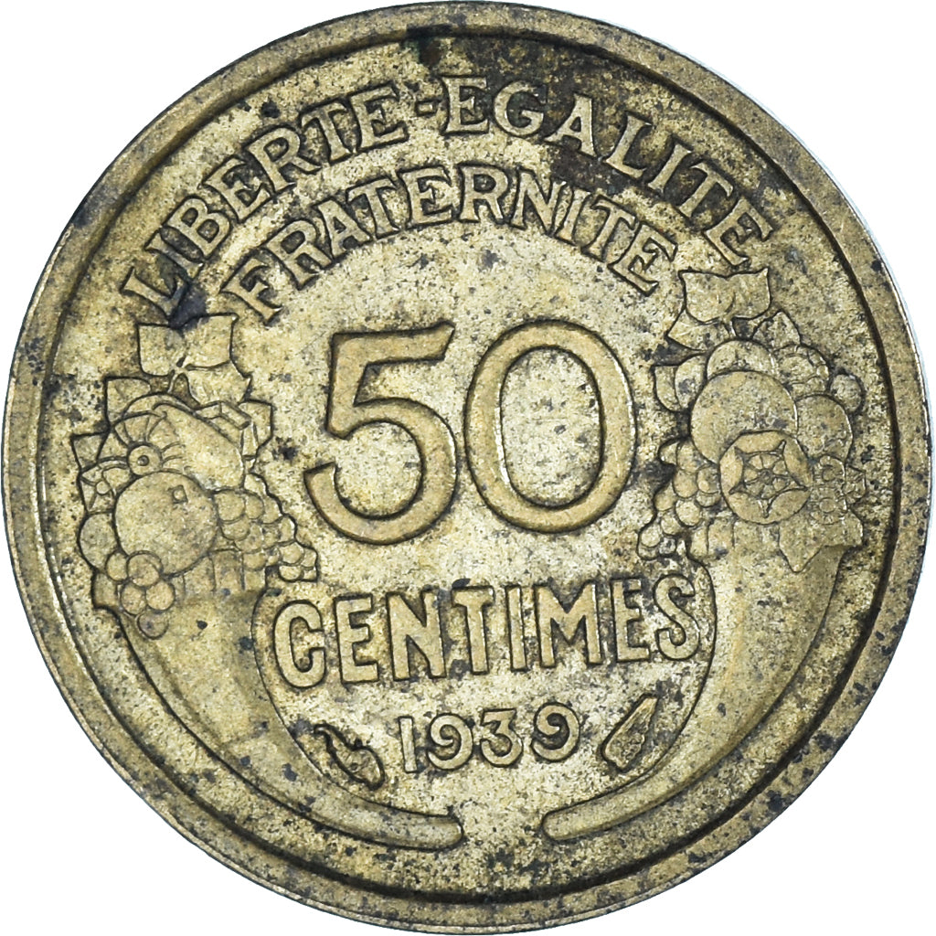 Moneta, Francia, 50 Centimes, 1939