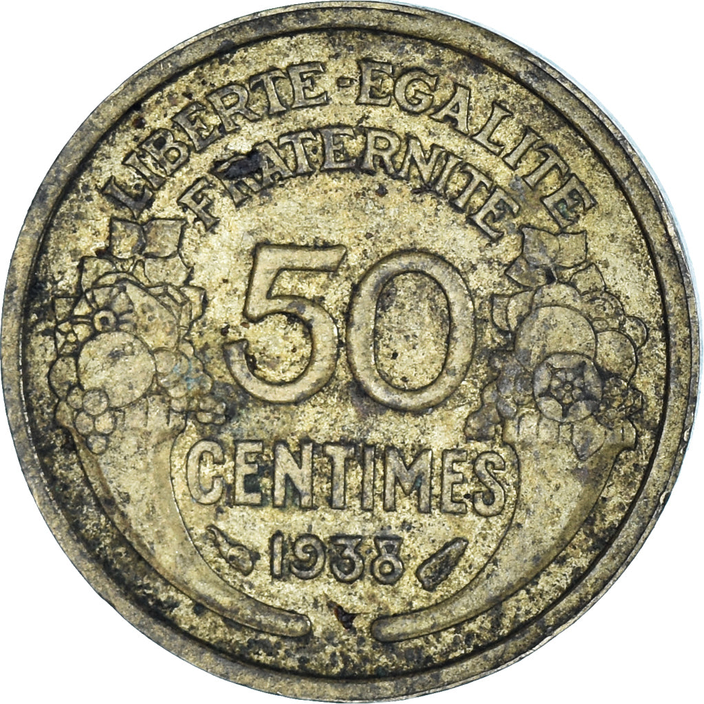 Moneta, Francia, 50 Centimes, 1938