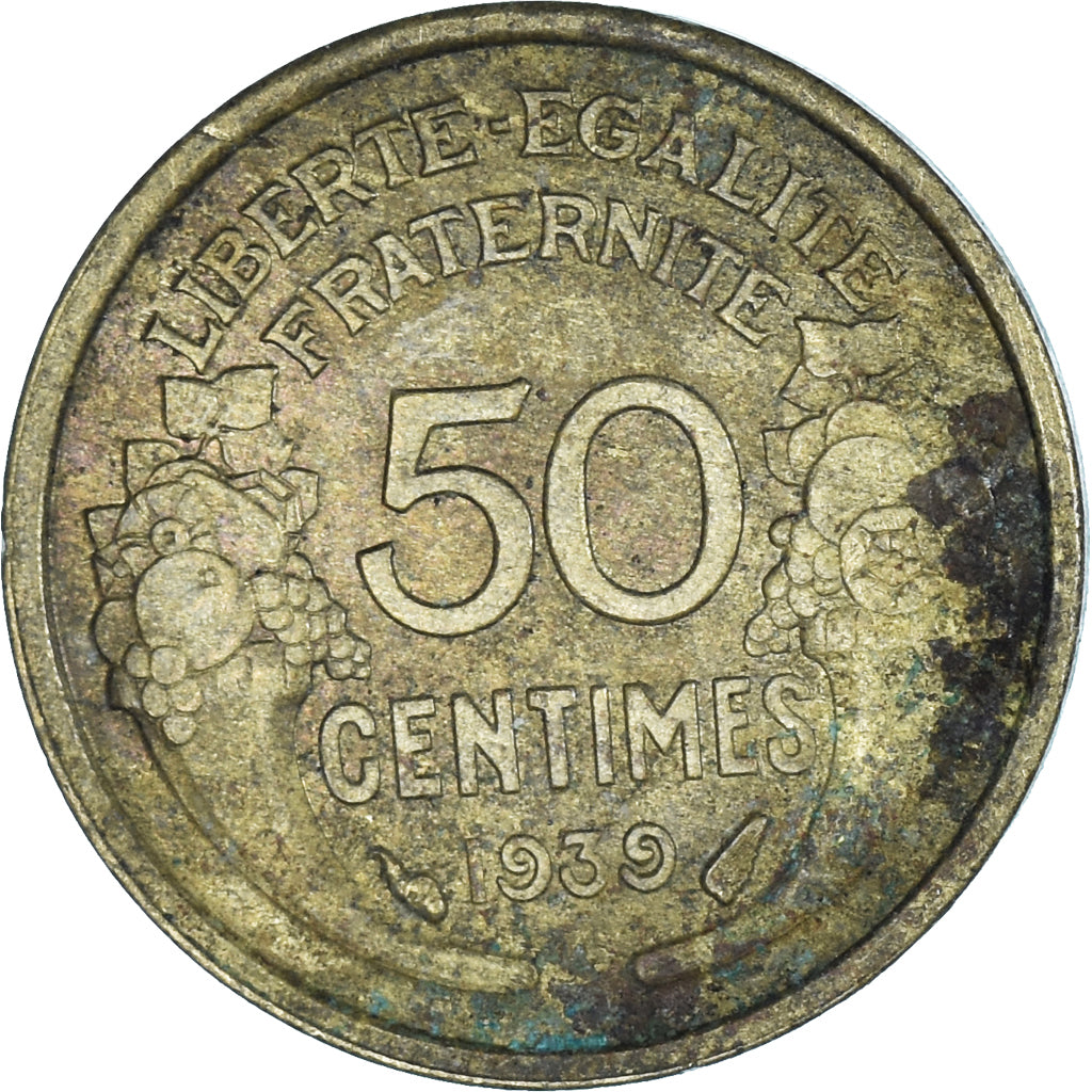 Coin, France, 50 Centimes, 1939