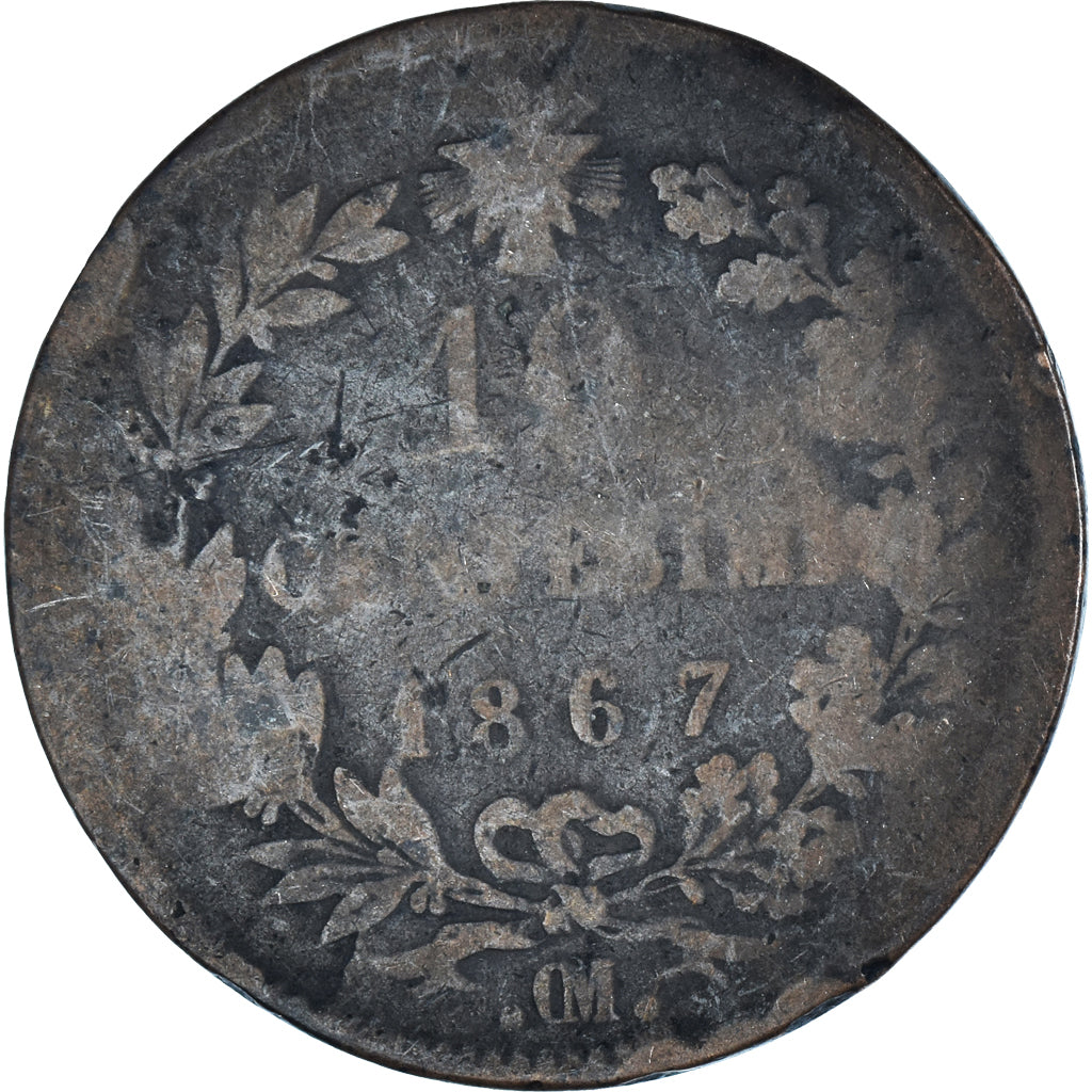 Monnaie, Italie, 10 Centesimi, 1867