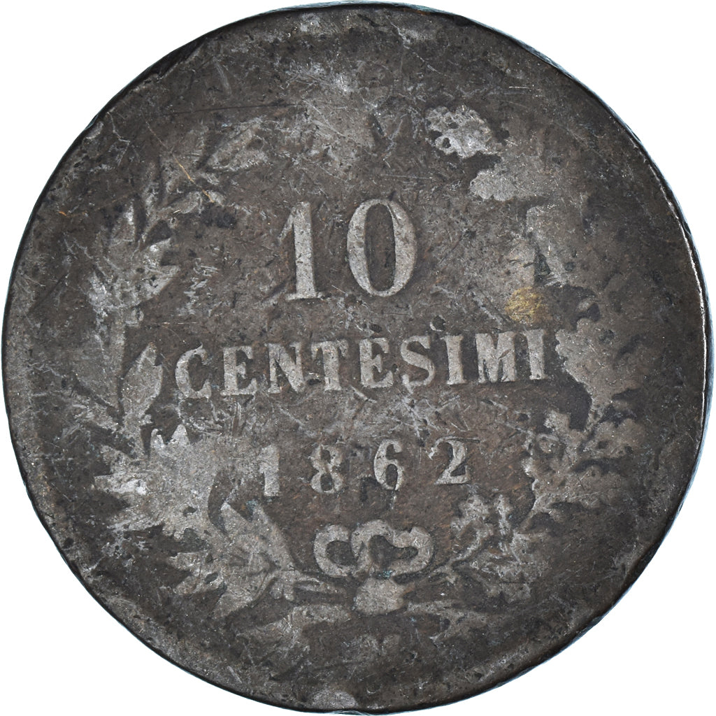 Monnaie, Italie, 10 Centesimi, 1862