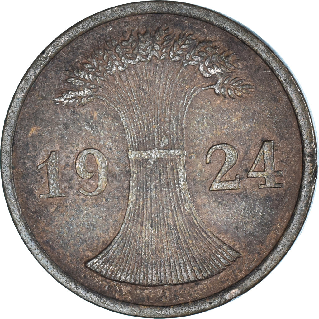 Munten, Duitsland, 2 Rentenpfennig, 1924