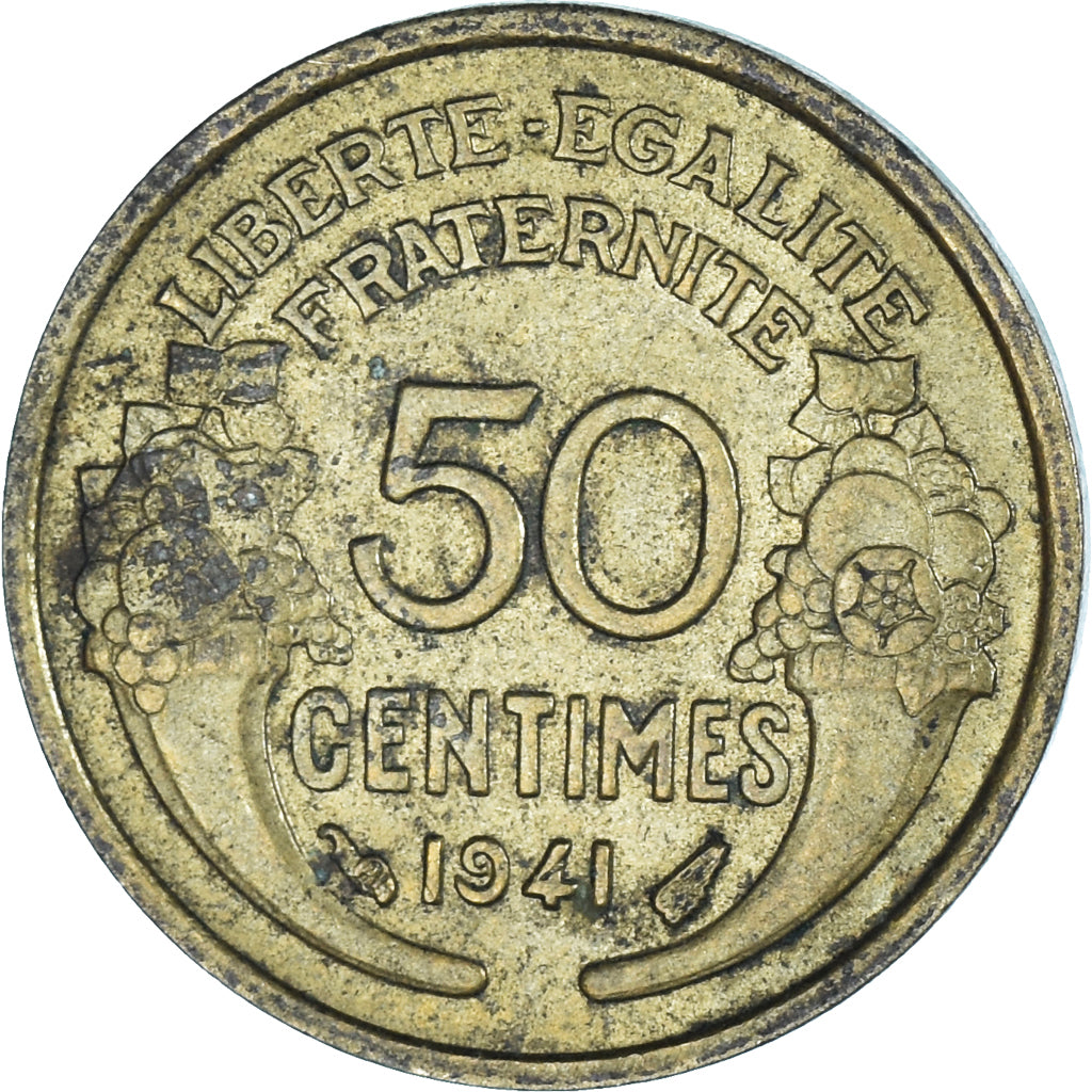 Münze, Frankreich, 50 Centimes, 1941