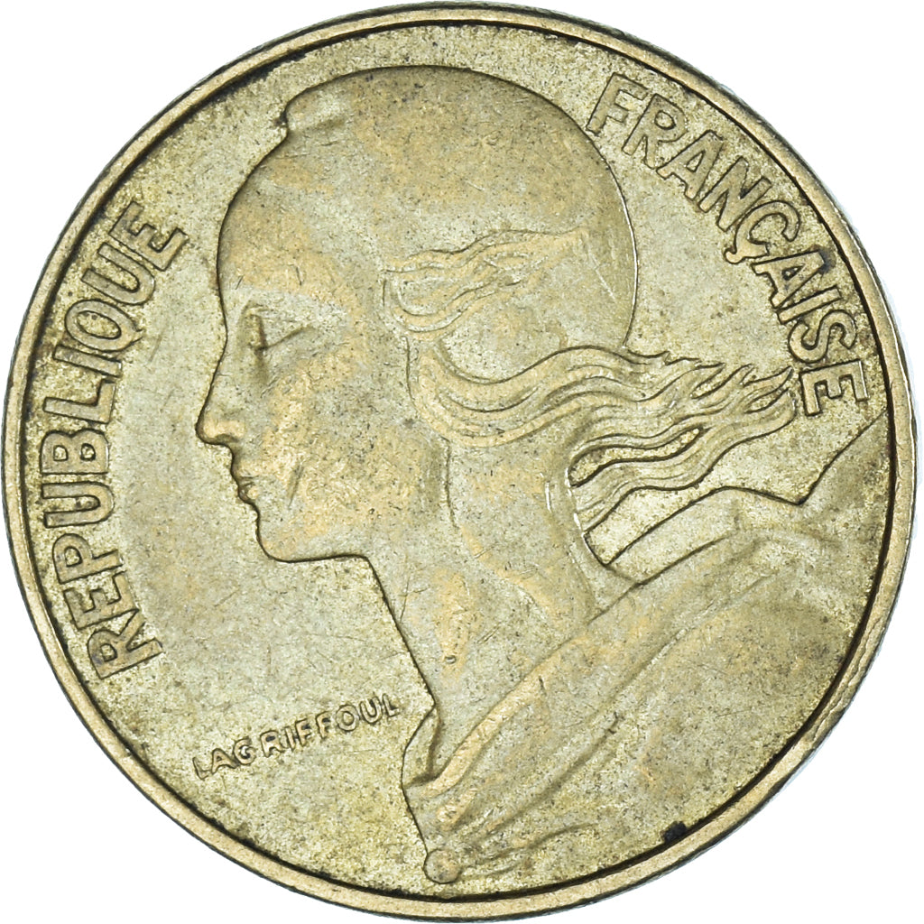 Coin, France, 10 Centimes, 1974