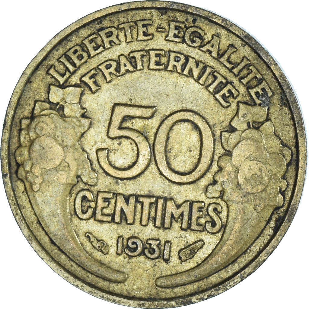 Münze, Frankreich, 50 Centimes, 1931
