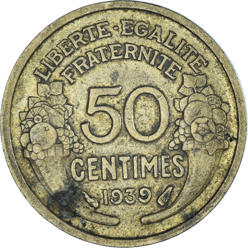 Coin, France, 50 Centimes, 1939