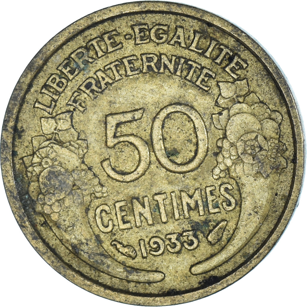 Coin, France, 50 Centimes, 1933