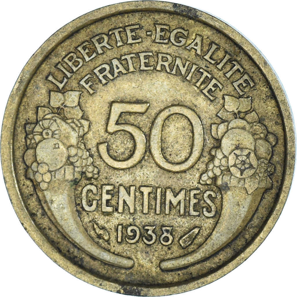 Coin, France, 50 Centimes, 1938