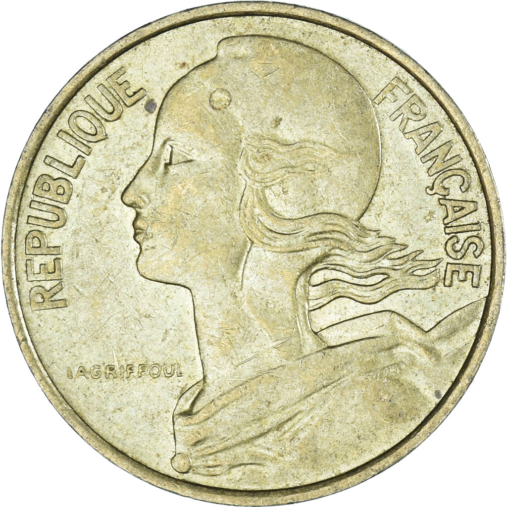 Moneta, Francia, 10 Centimes, 1977