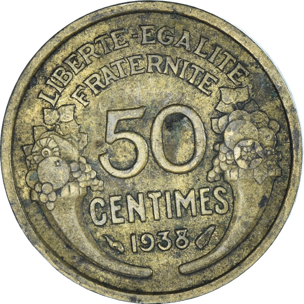 Coin, France, 50 Centimes, 1938