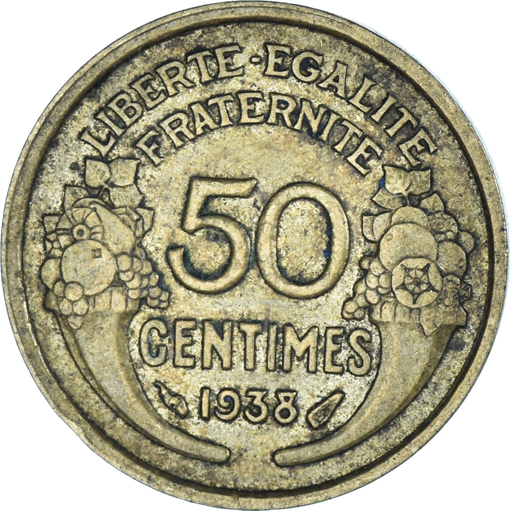 Coin, France, 50 Centimes, 1938