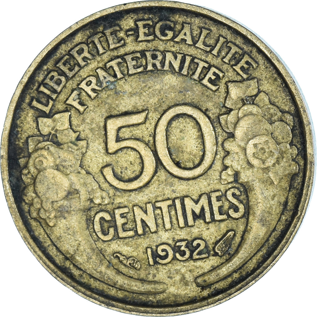 Moneta, Francja, 50 Centimes, 1932