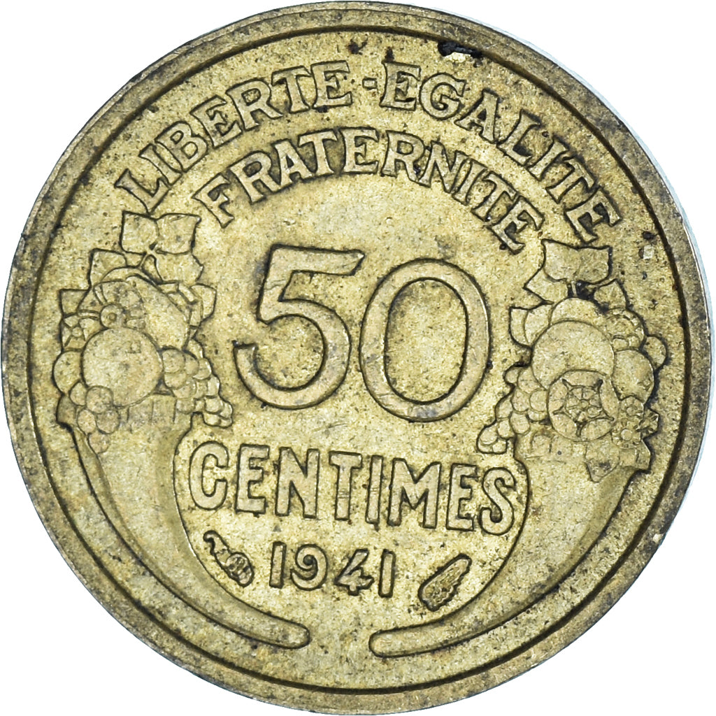 Münze, Frankreich, 50 Centimes, 1941