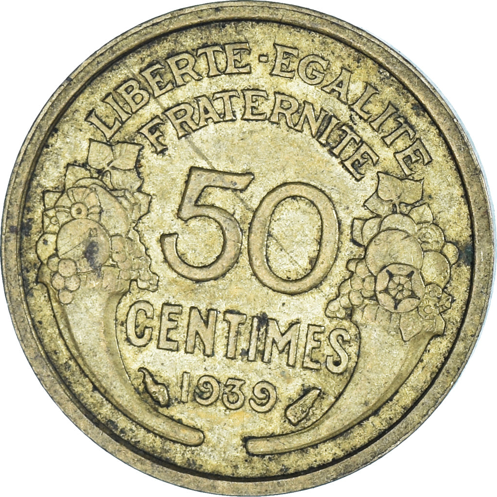 Coin, France, 50 Centimes, 1939