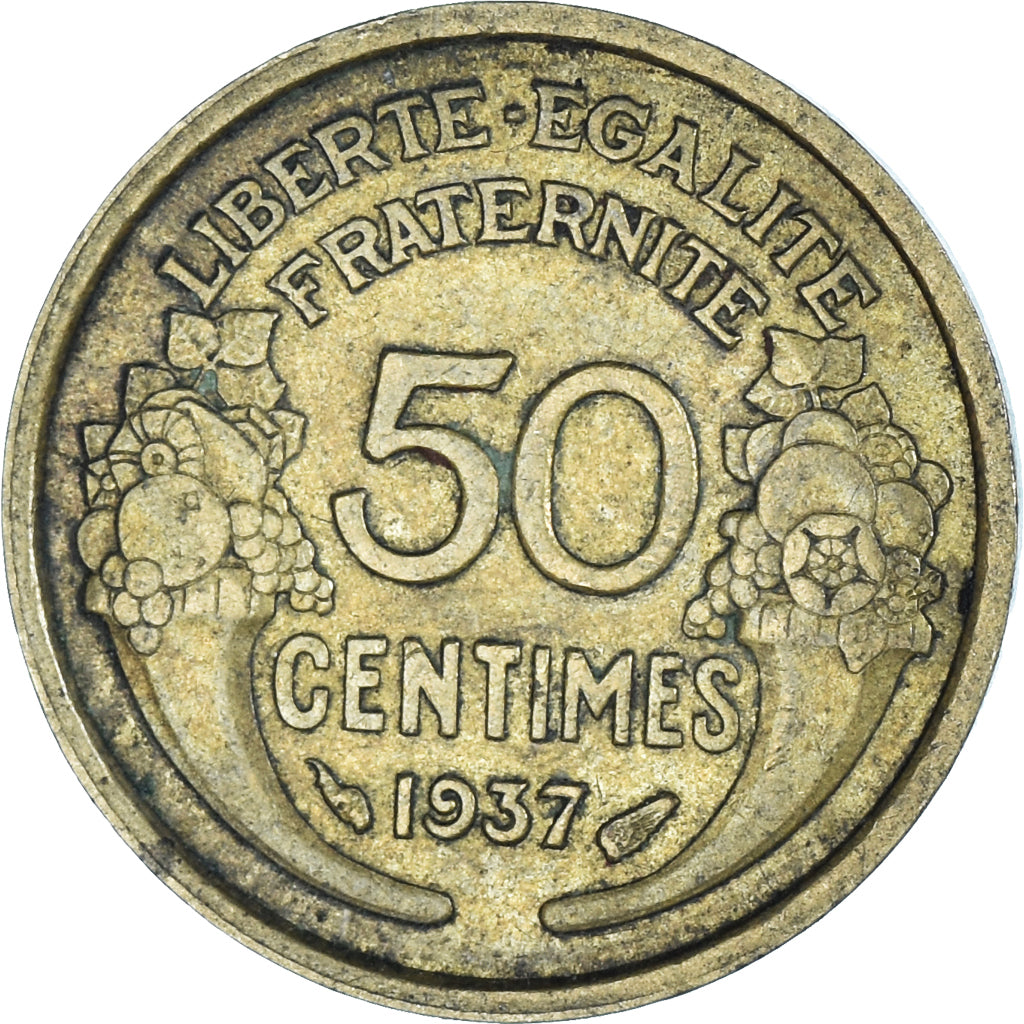Moneta, Francia, 50 Centimes, 1937