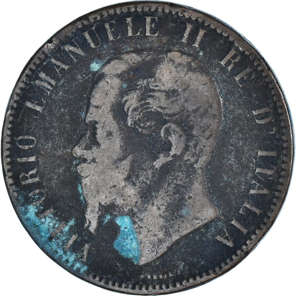 Moneda, Italia, 10 Centesimi, 1863