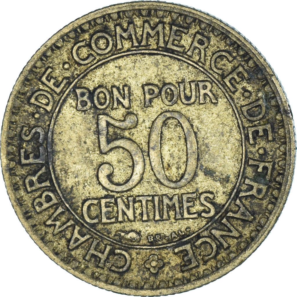 Moeda, França, 50 Centimes, 1925