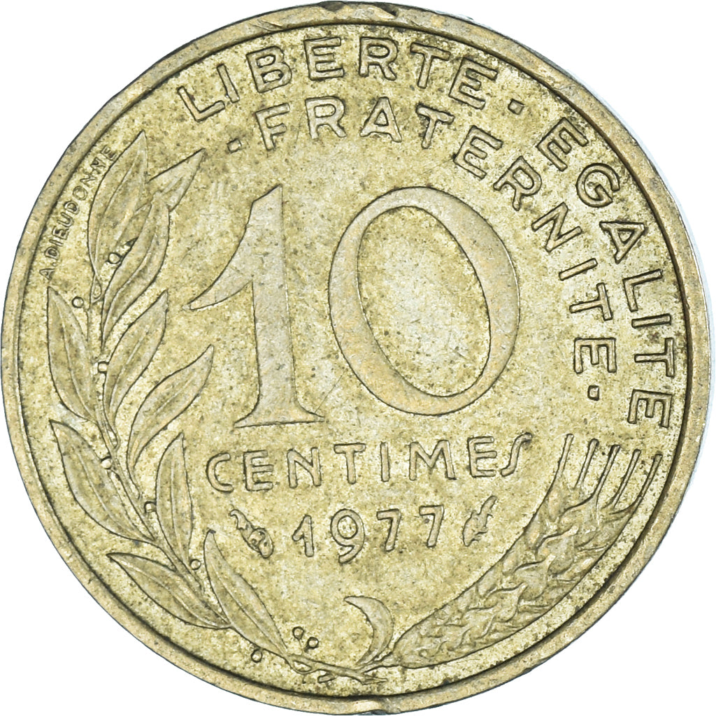 Münze, Frankreich, 10 Centimes, 1977