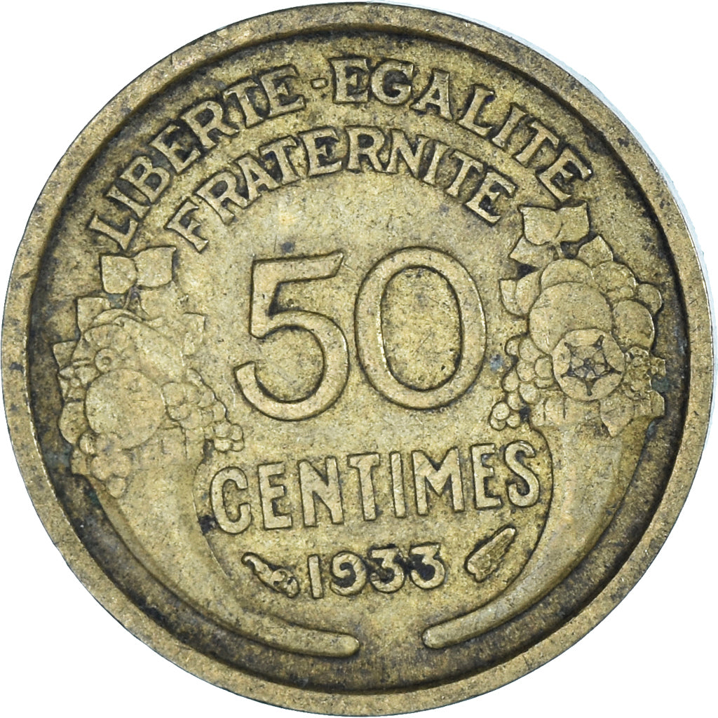 Coin, France, 50 Centimes, 1933