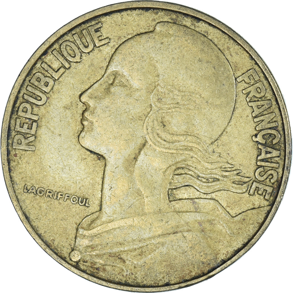 Moneta, Francja, 20 Centimes, 1965