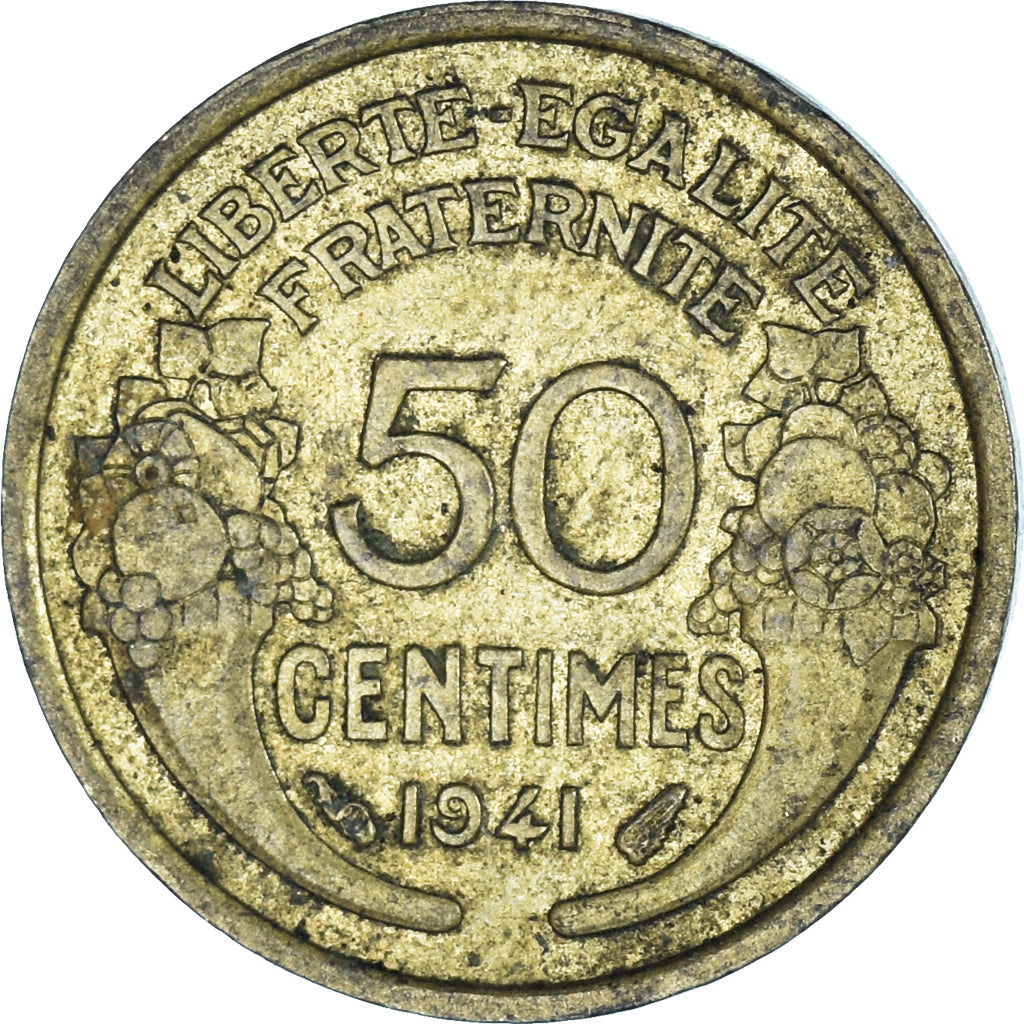 Coin, France, 50 Centimes, 1941