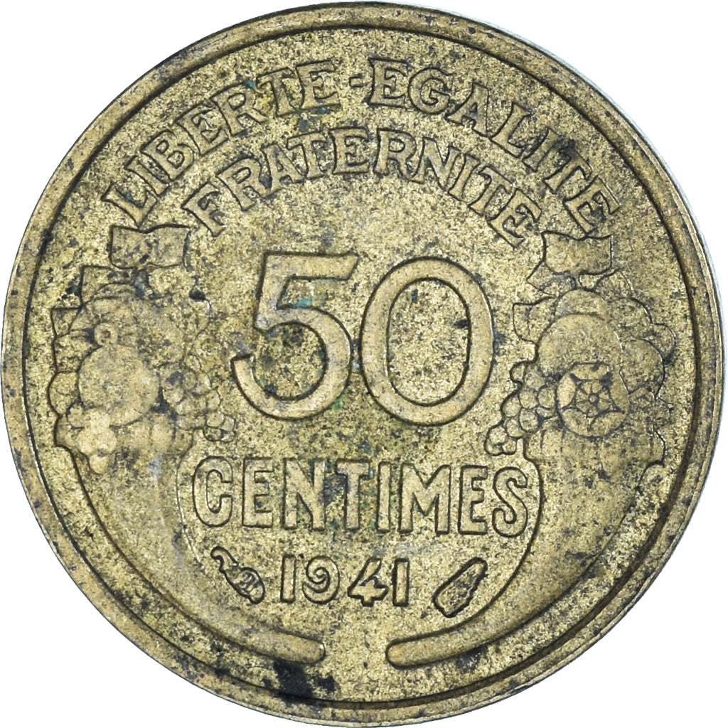 Coin, France, 50 Centimes, 1941