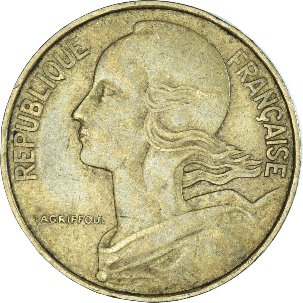 Coin, France, 10 Centimes, 1975