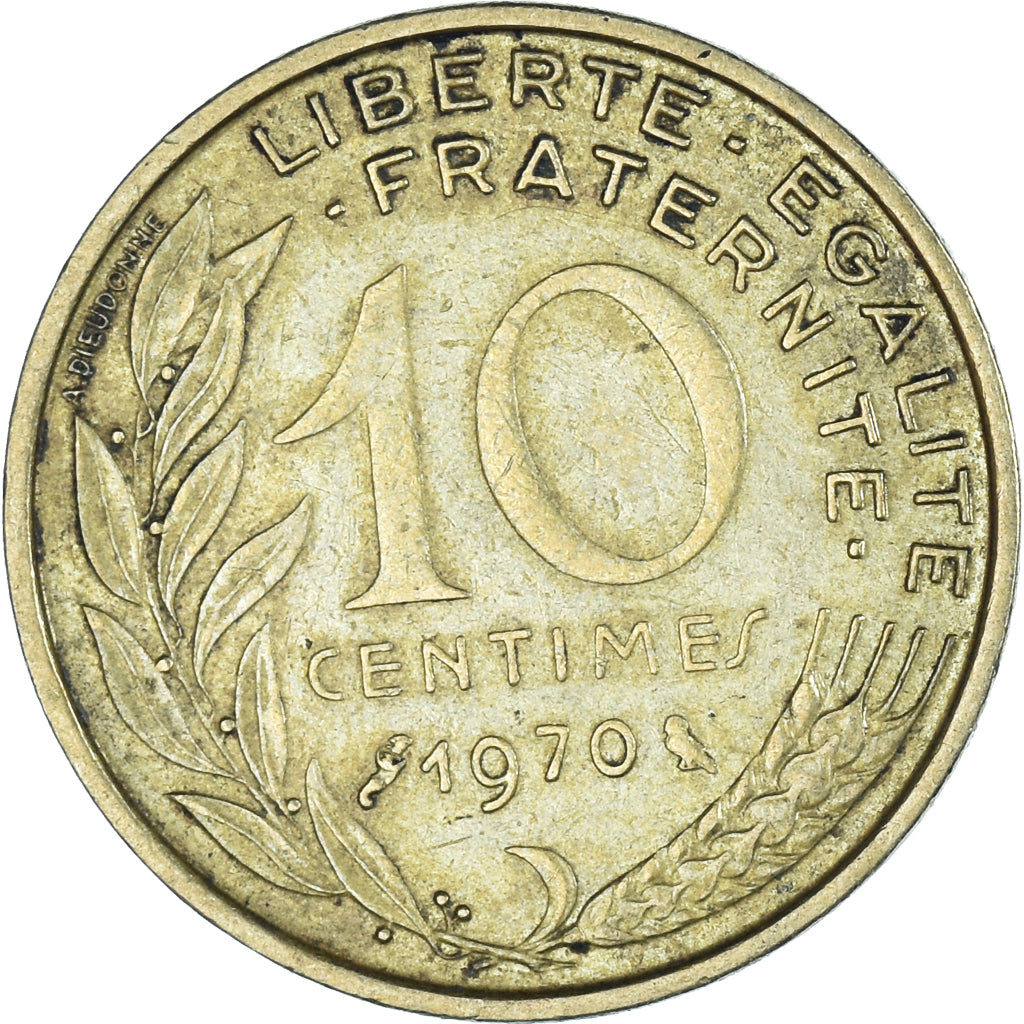 Coin, France, 10 Centimes, 1970
