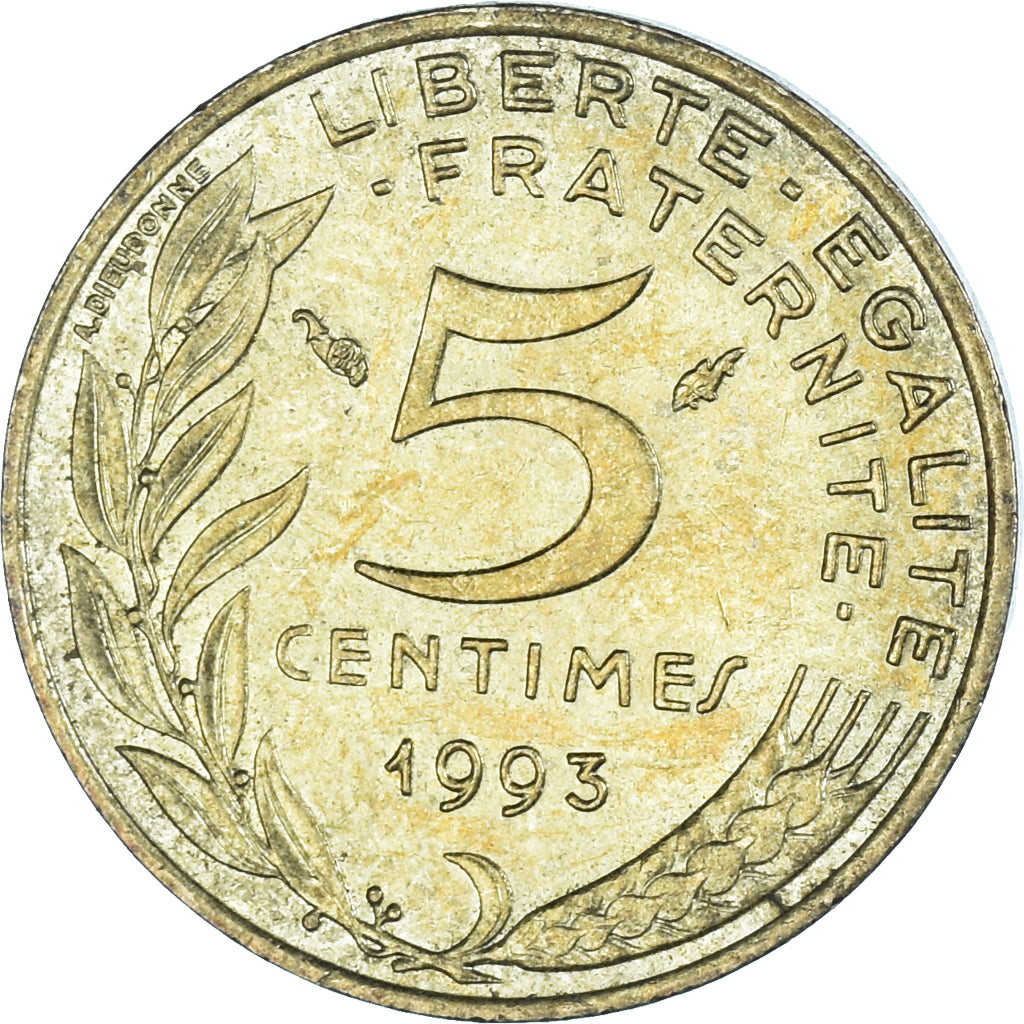 Moneta, Francia, 5 Centimes, 1993