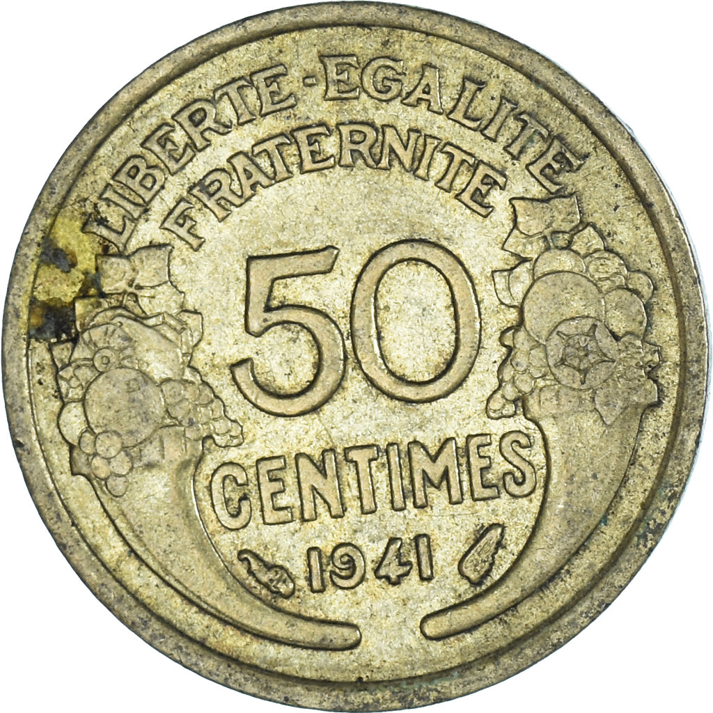Moneta, Francja, 50 Centimes, 1941