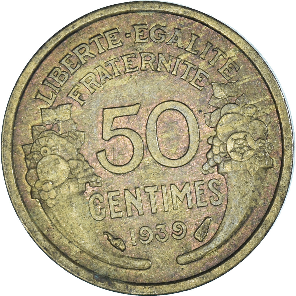 Moneta, Francia, 50 Centimes, 1939