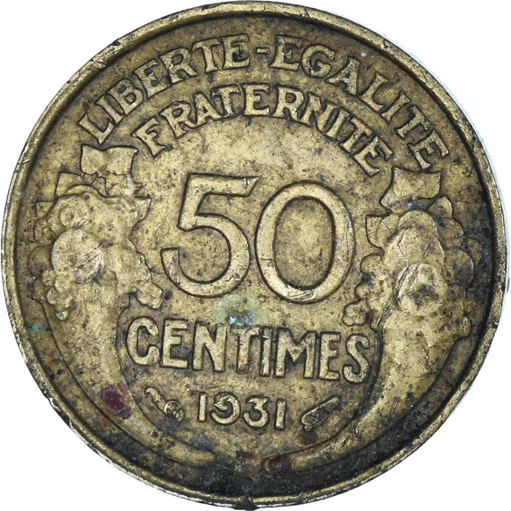 Münze, Frankreich, 50 Centimes, 1931