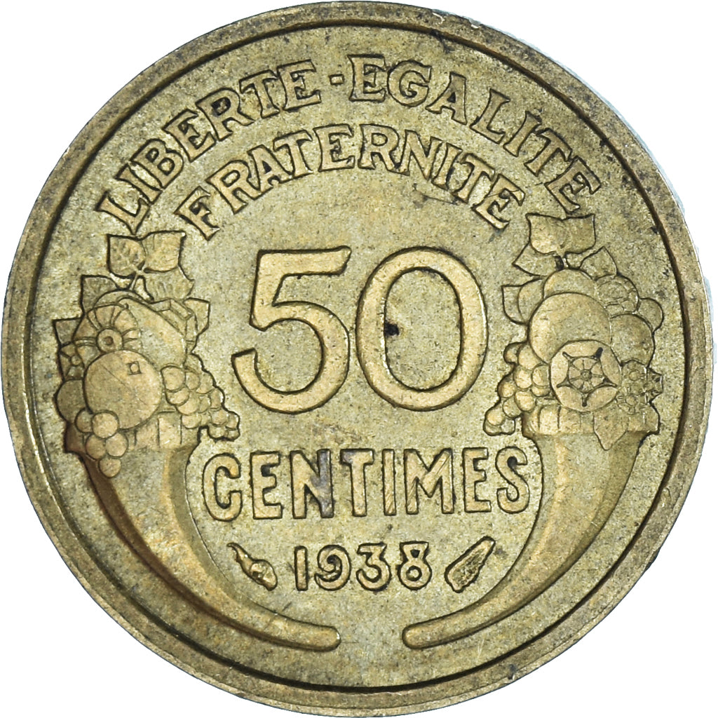 Moneta, Francia, 50 Centimes, 1938